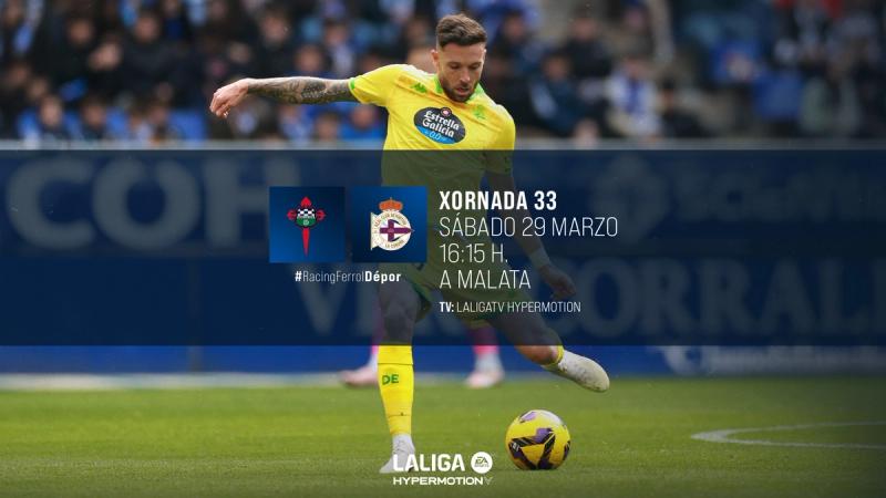 O Dépor visita A Malata o sábado 29 de marzo ás 16:15