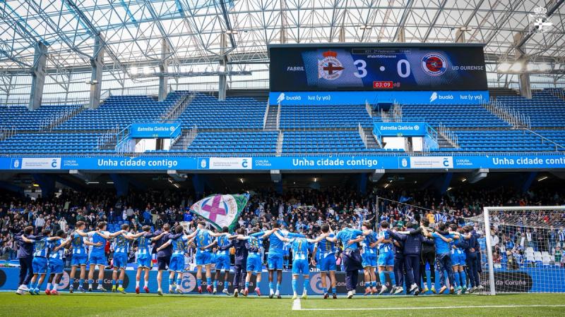 Resultados del fin de semana en ANOSACANTEIRA, con goleada del Fabril en ABANCA-RIAZOR