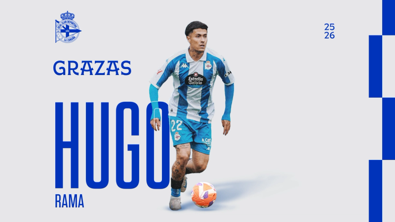 Hugo Rama concluye su etapa en el RC Deportivo