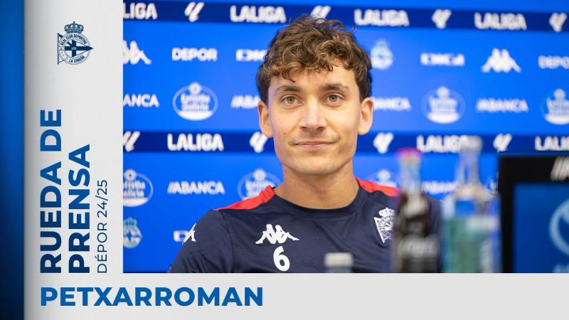 Álex Petxarroman espera un partido en A Malata "de mucha emoción" y "con dos aficiones que van a apoyar a muerte a sus equipos"
