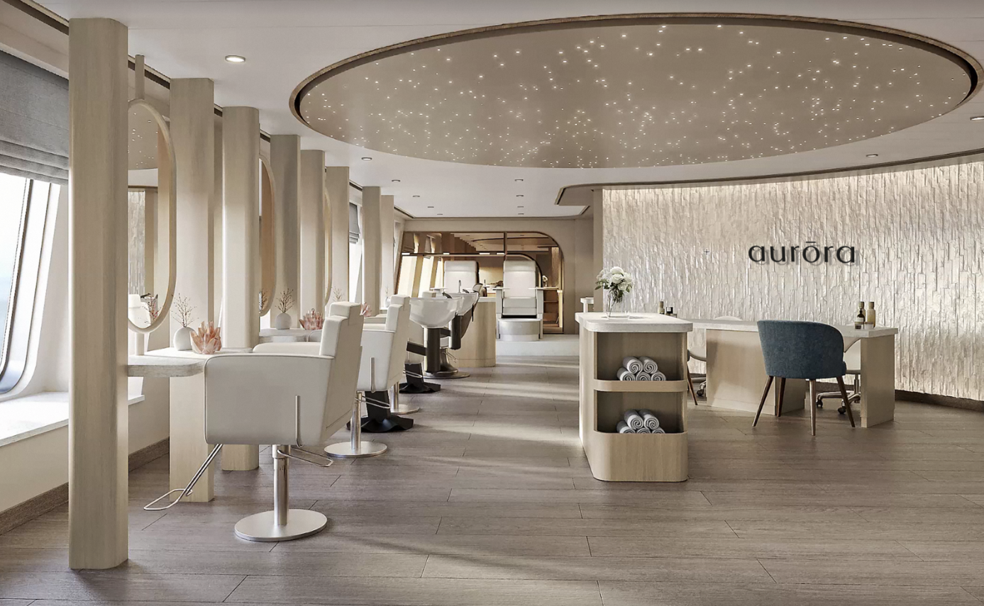 Crystal Announces Debut of Aurora Spa. A New Design and Bespoke Menu Sets the Scene for an Exceptional Wellness Experience at Sea  (Image at LateCruiseNews.com - June 2023)