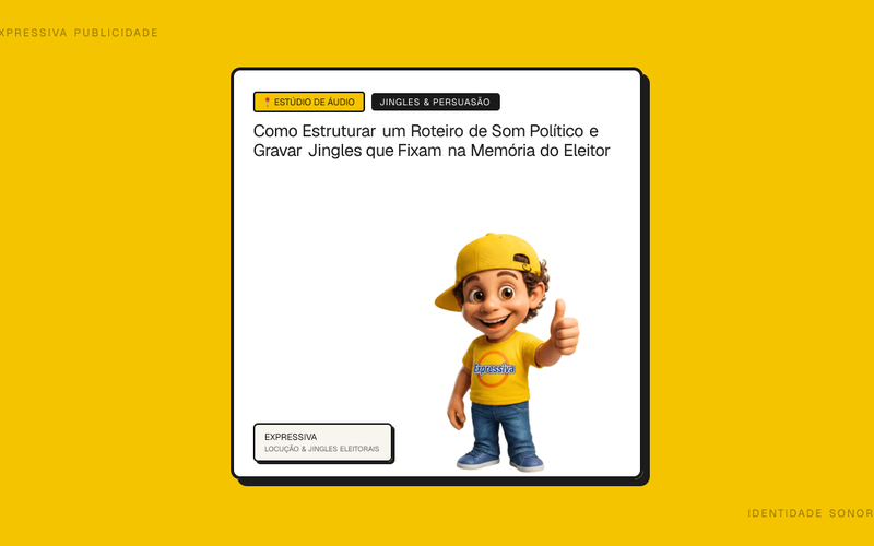 Como Estruturar um Roteiro de Som Político e Gravar Jingles que Fixam na Memória do Eleitor