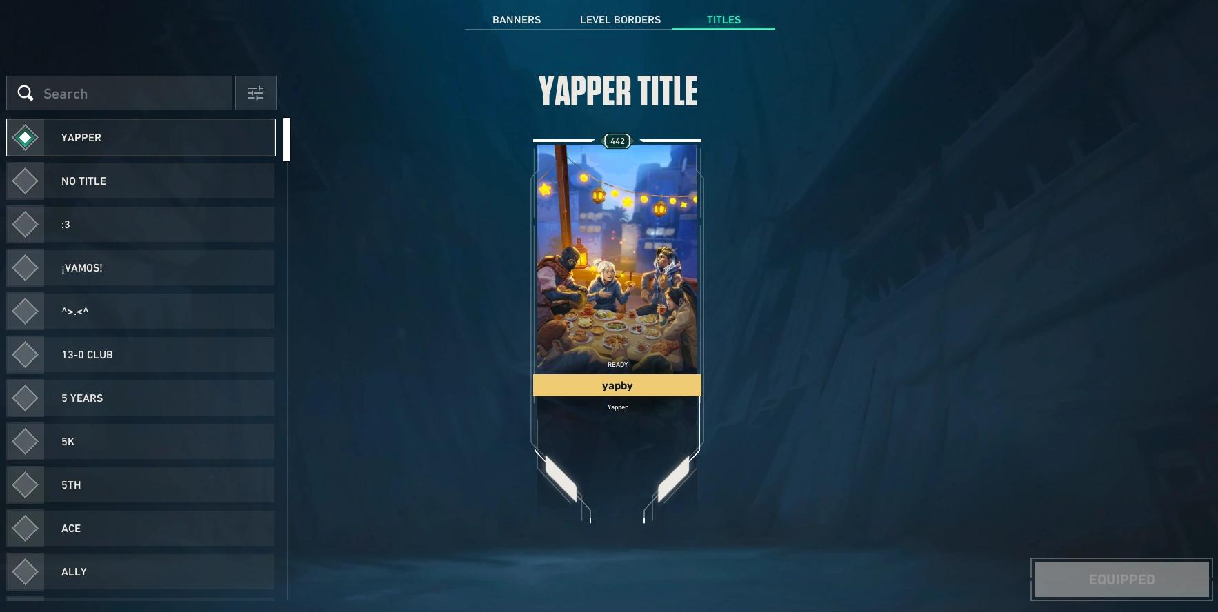 Player Titles (Valorant)