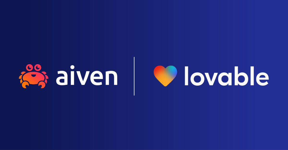 Aiven + Lovable integration