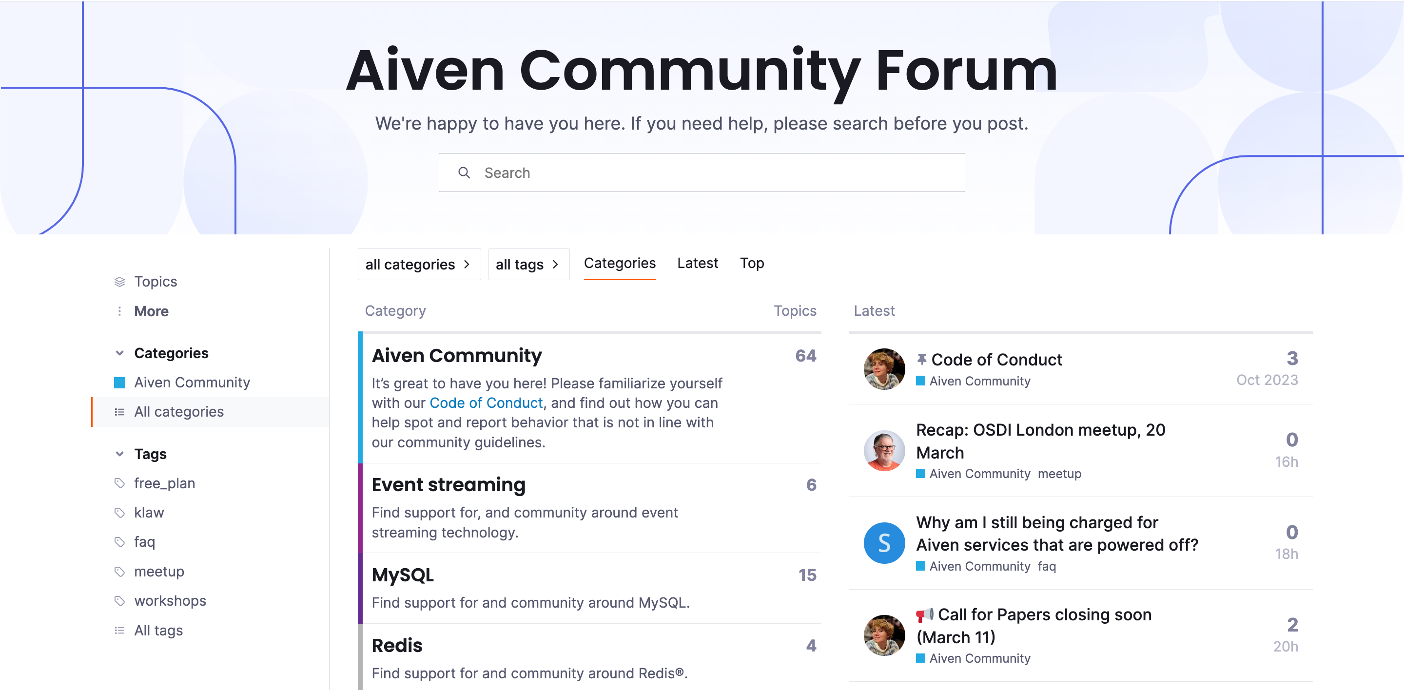 Aiven Community Forum