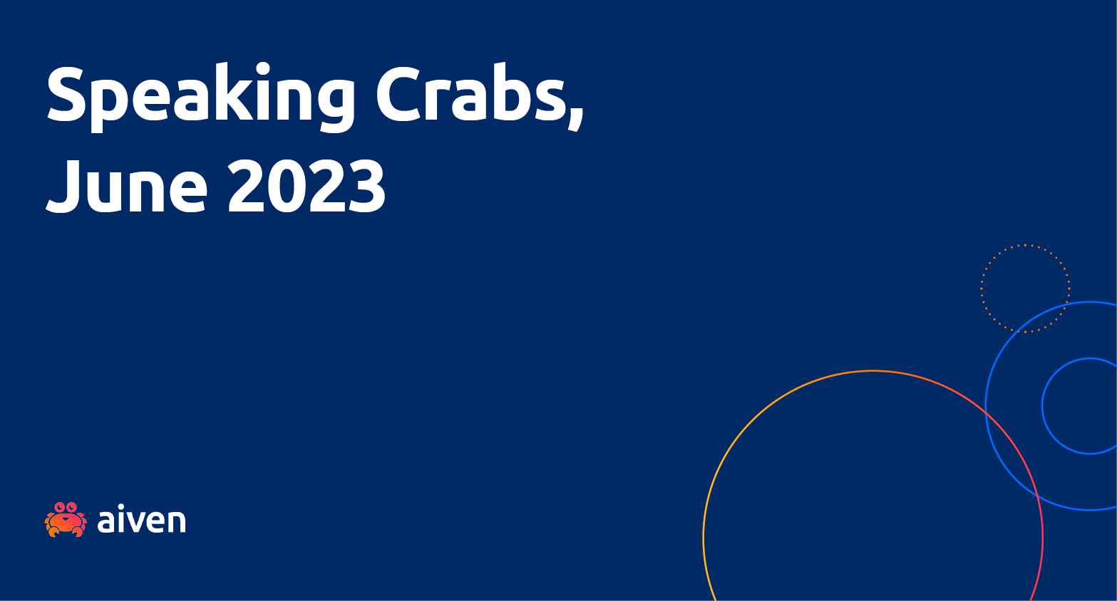 Speaking Crabs, June 2023 illustration