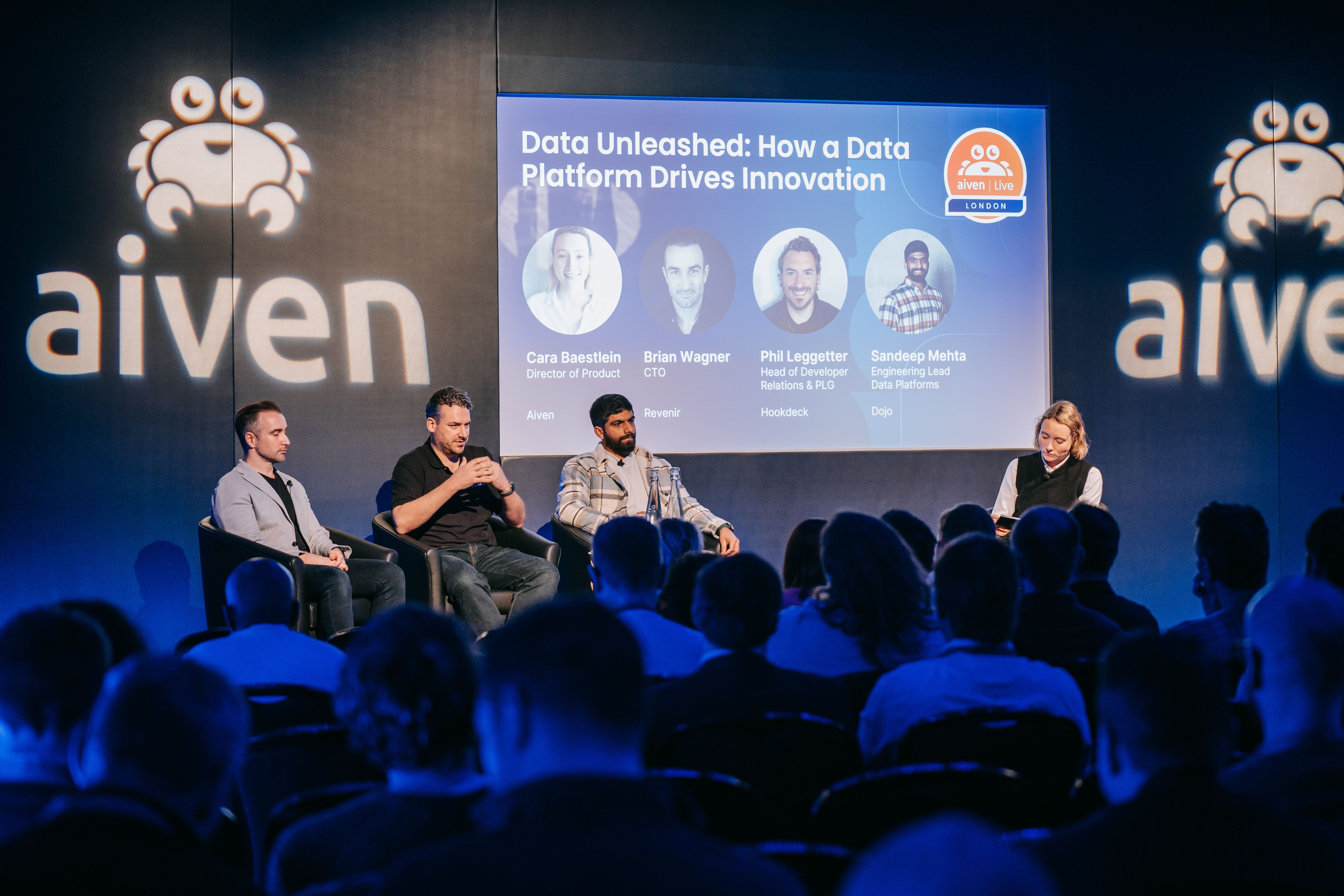 Aiven Live Customer Panel on stage 2