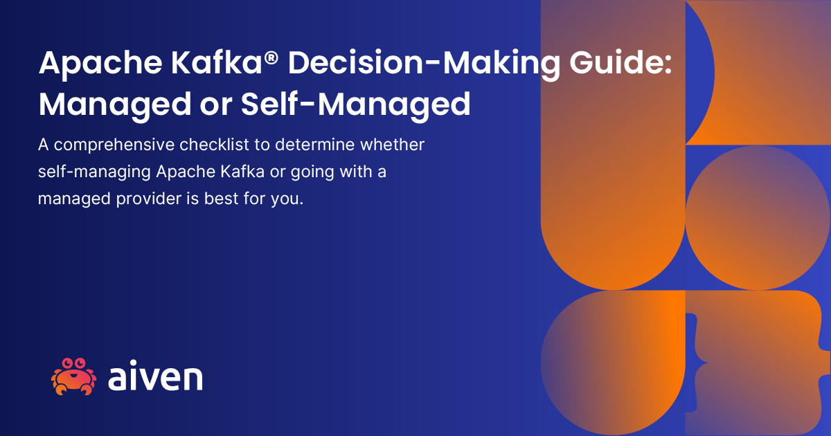 Checklist for Managed vs. Self-Managed Apache Kafka®  illustration