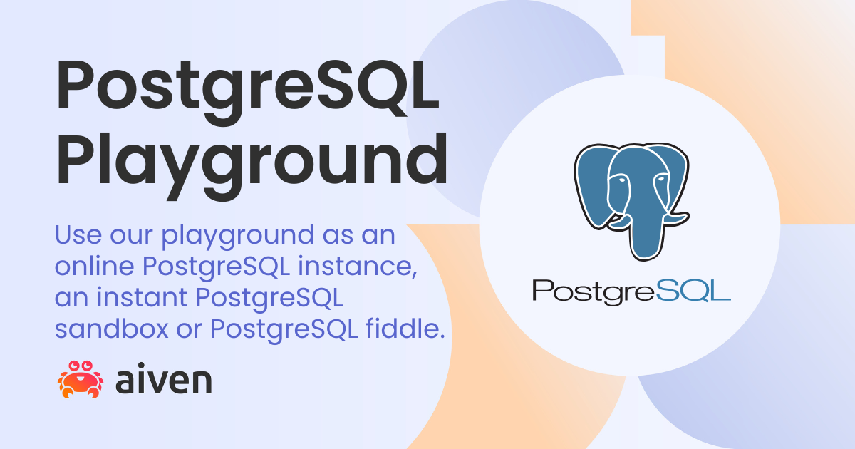 Free PostgreSQL Online Playground illustration