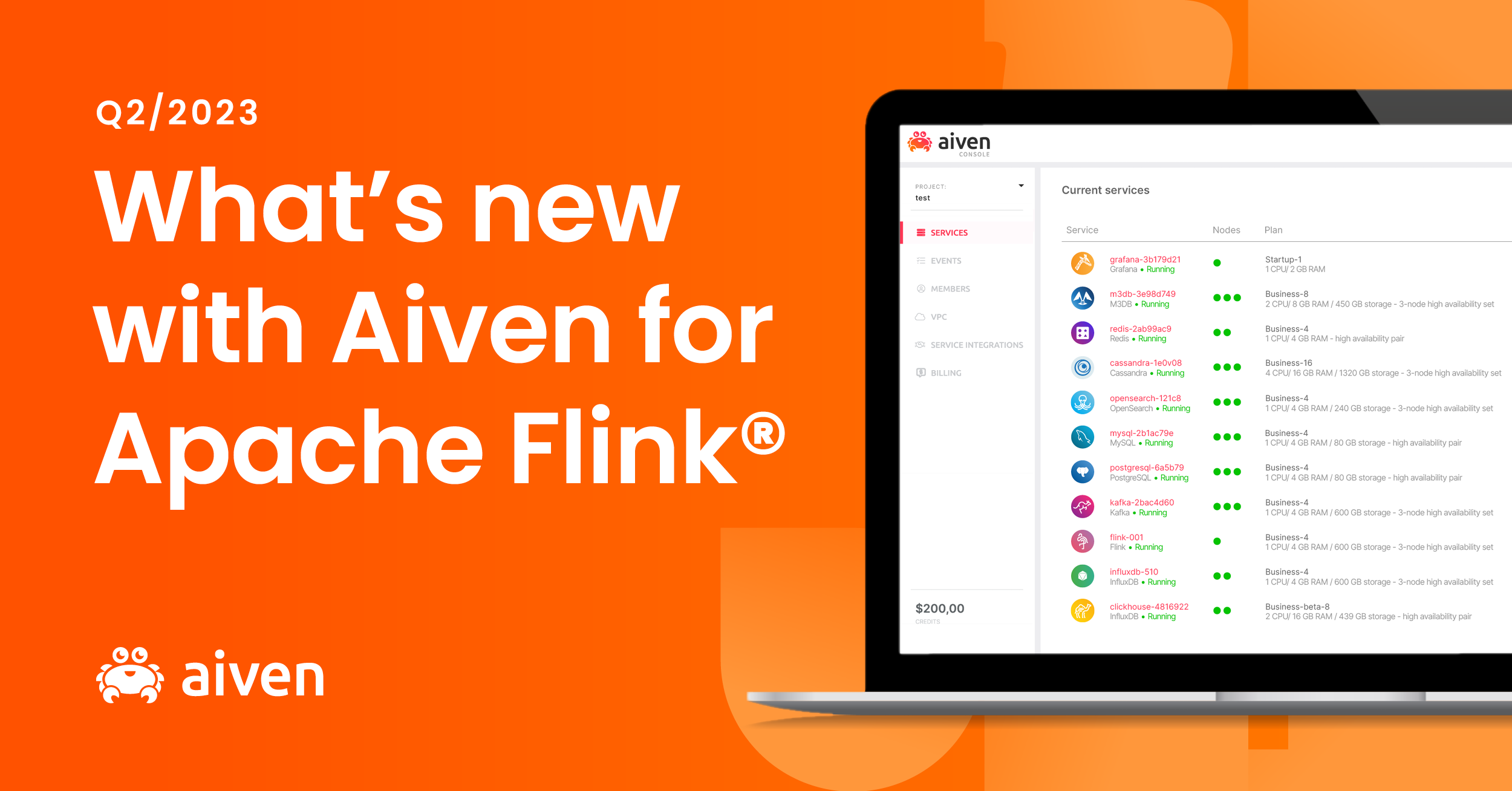 Aiven for Apache Flink, Apache Flink, Flink managed service, Streaming data