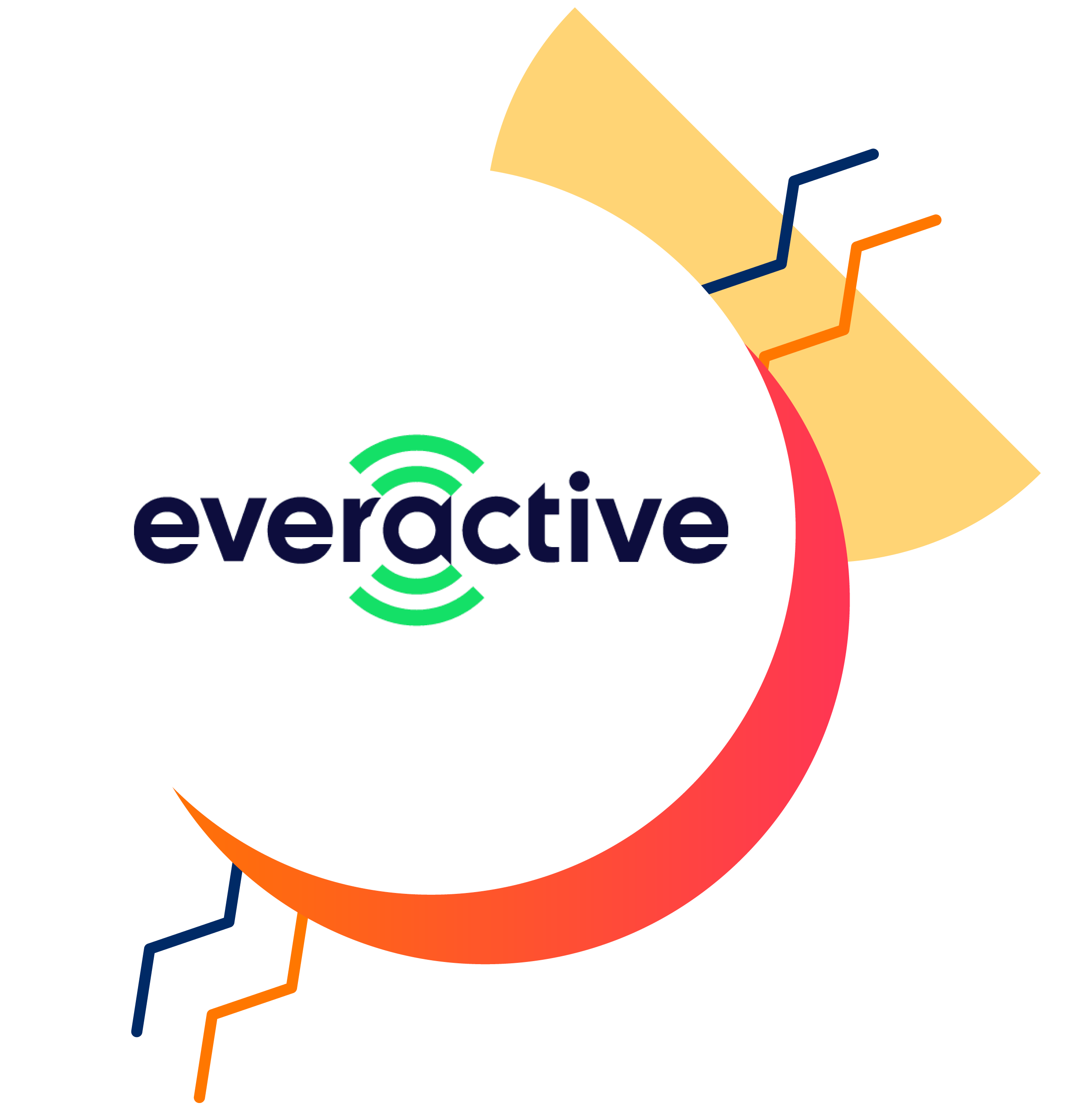 Everactive logo with graphical elements