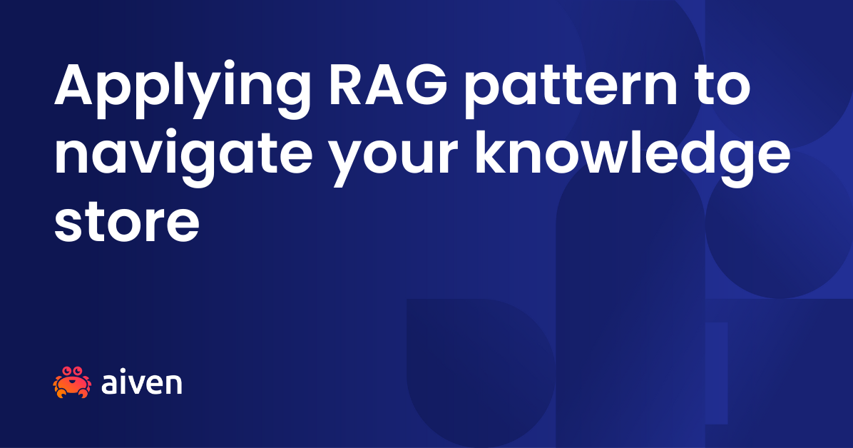 Applying RAG pattern to navigate your knowledge store