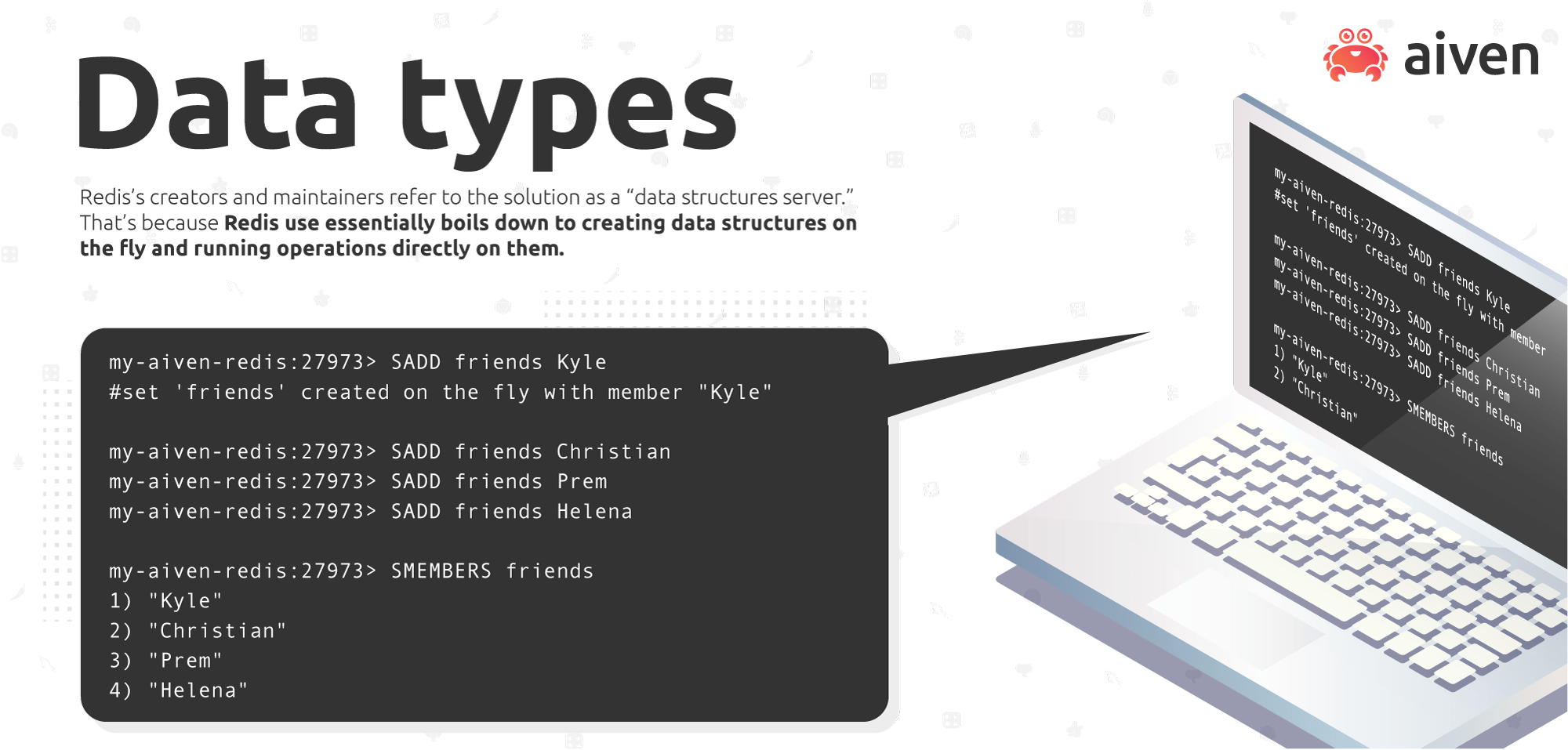 The tet data type in Redis header image for data types