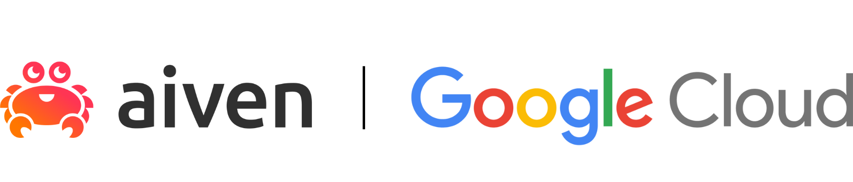 Cobranding logos Aiven and Google