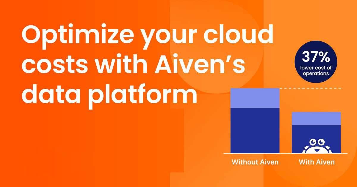 Optimize your cloud costs with Aiven's data platform