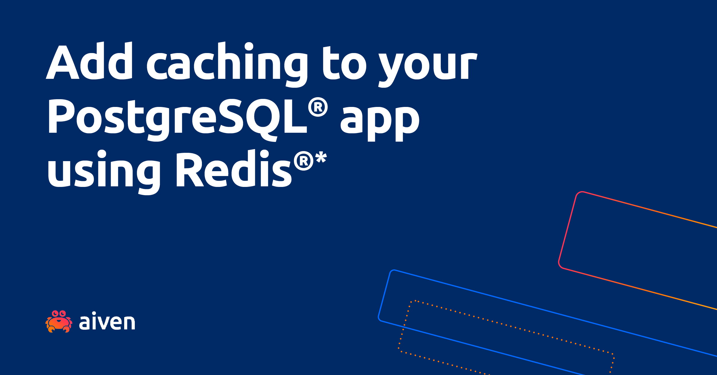 Add caching to your PostgreSQL® app using Redis®* illustration