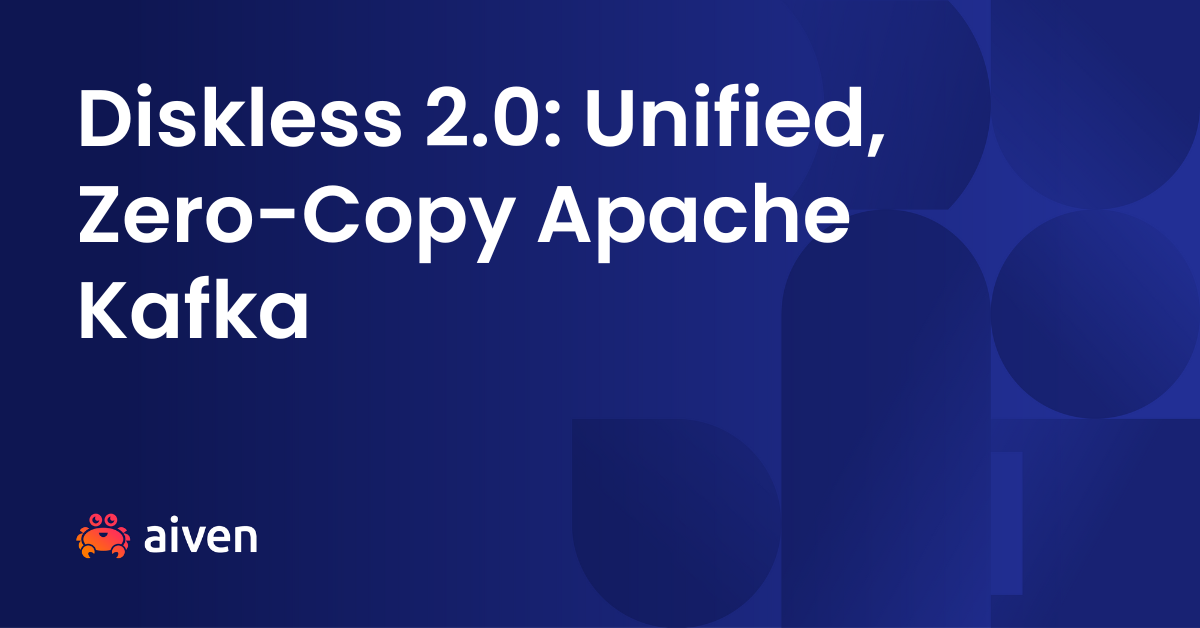 Diskless 2.0: Unified, Zero-Copy Apache Kafka
