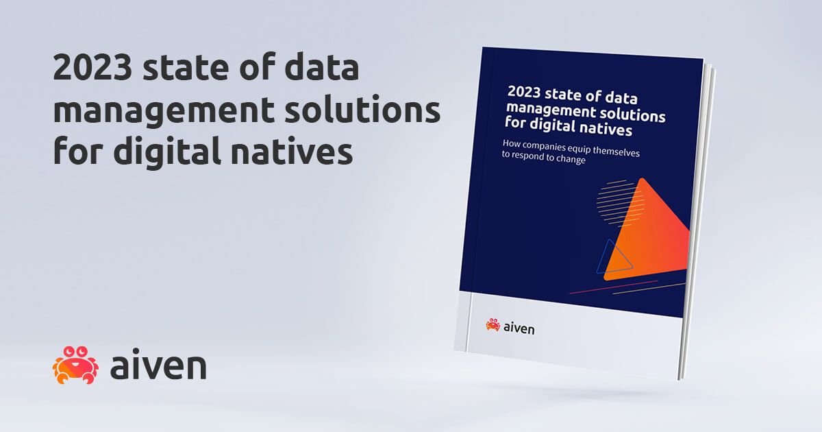 2023 state of data management solutions for digital natives illustration