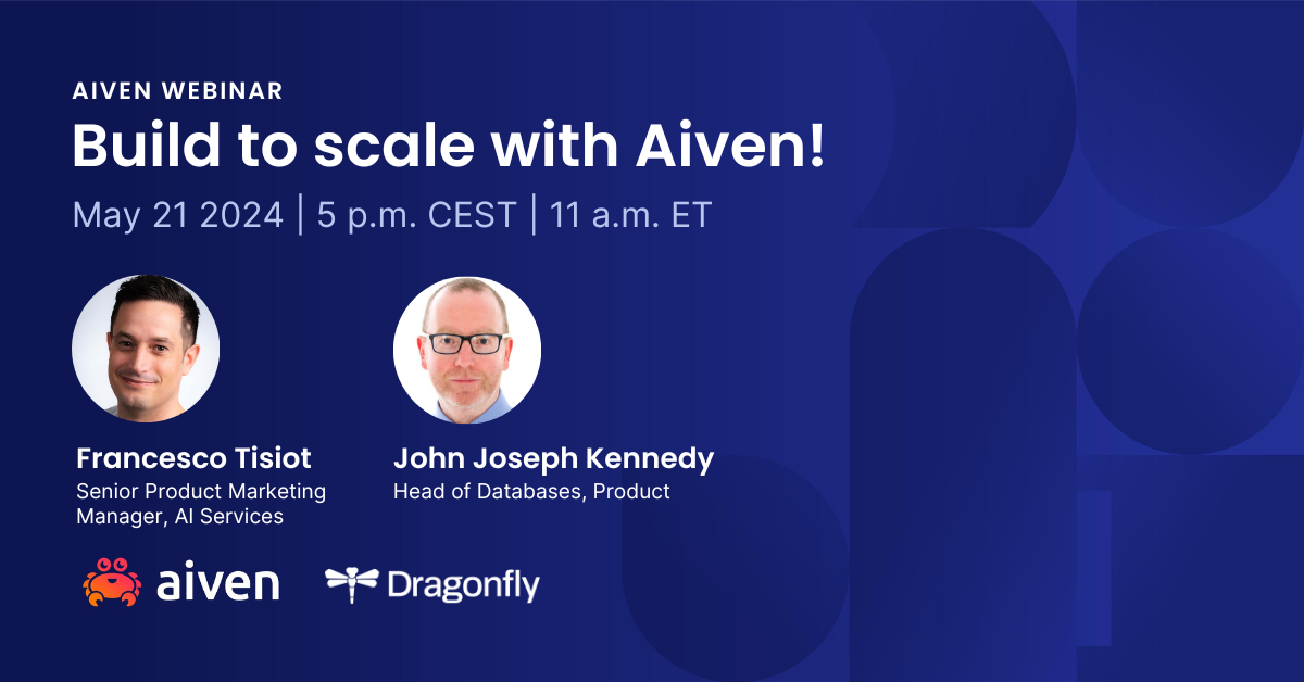 Build to scale with Aiven! illustration