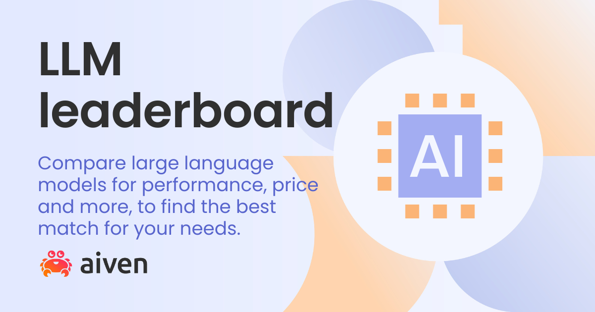LLM Leaderboard | Compare and rank AI language models