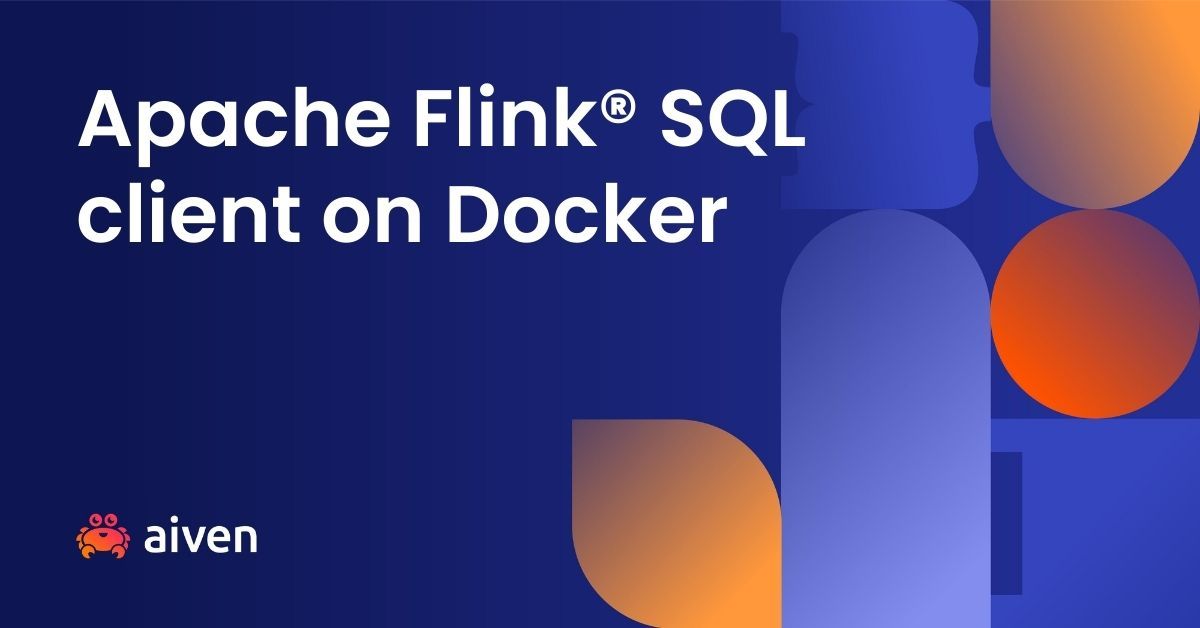 Apache Flink® SQL client on Docker illustration
