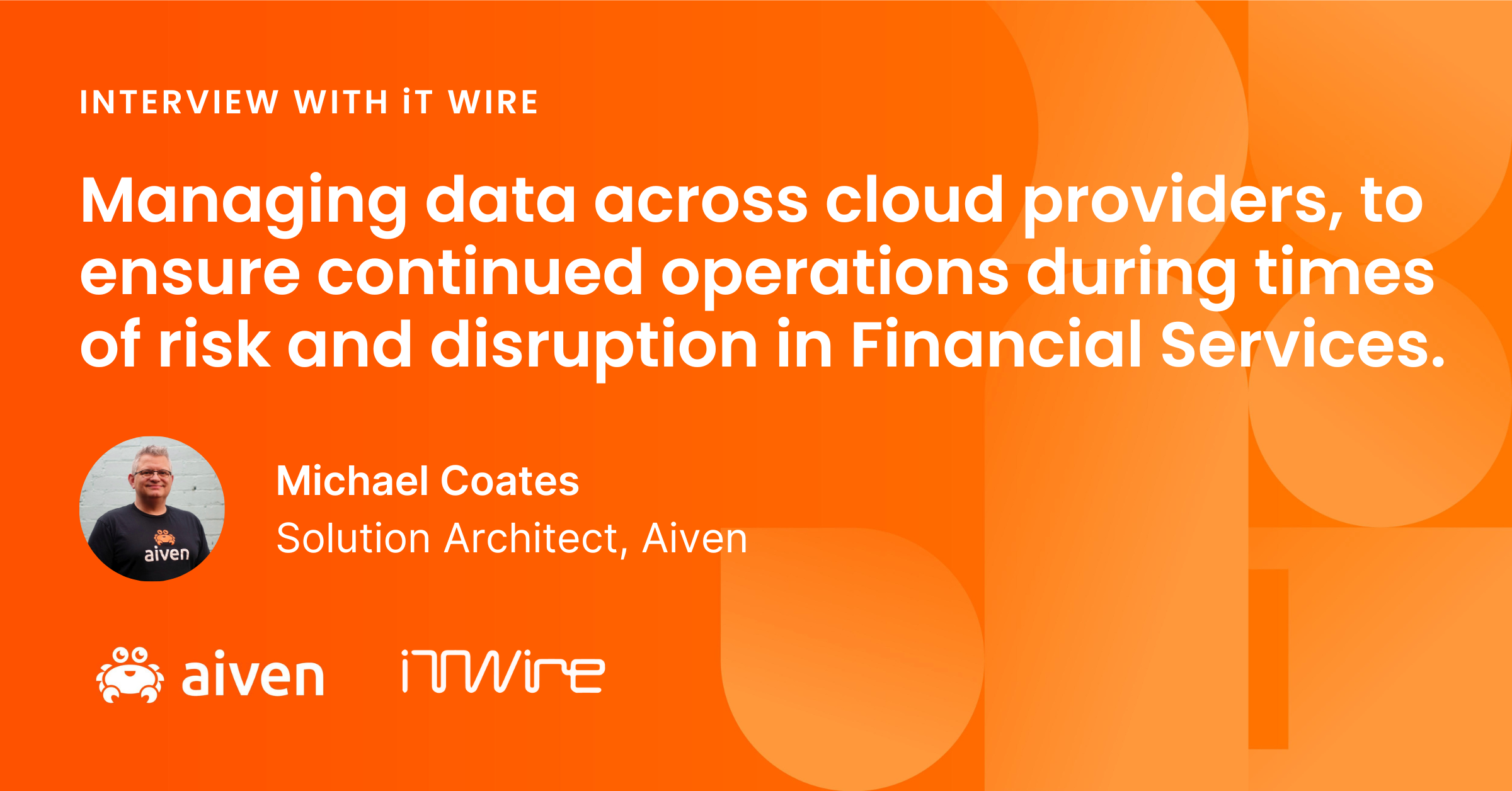 Managing data across cloud providers, to ensure continued operations during times of risk and disruption in Financial Services. illustration