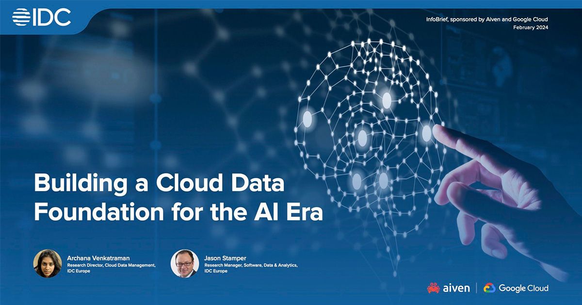 IDC InfoBrief: Building a Cloud Data Foundation for the AI Era illustration