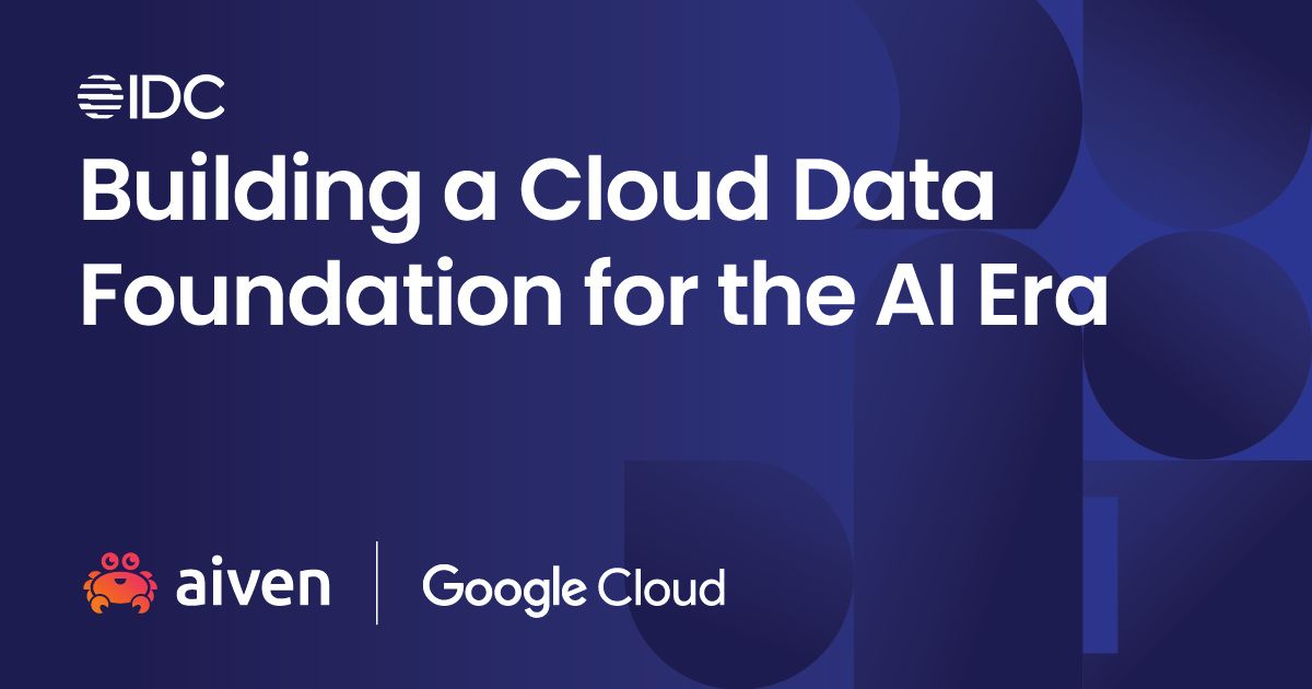 IDC InfoBrief: Building a Cloud Data Foundation for the AI Era illustration