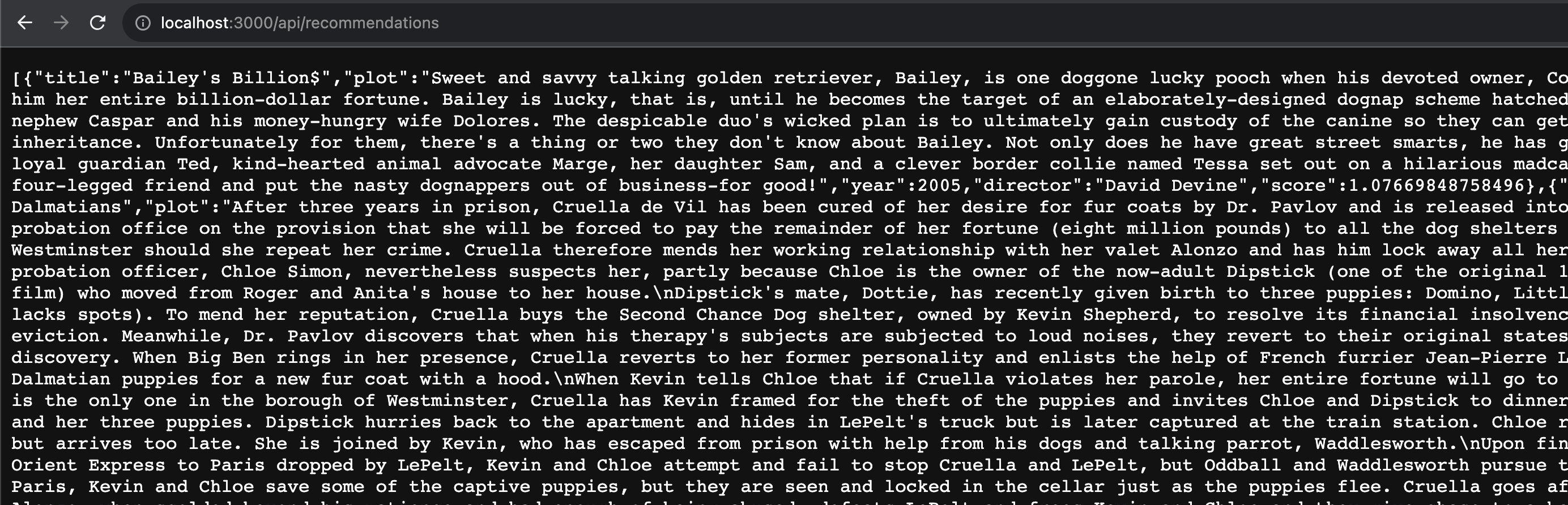 Testing the complete backend setup