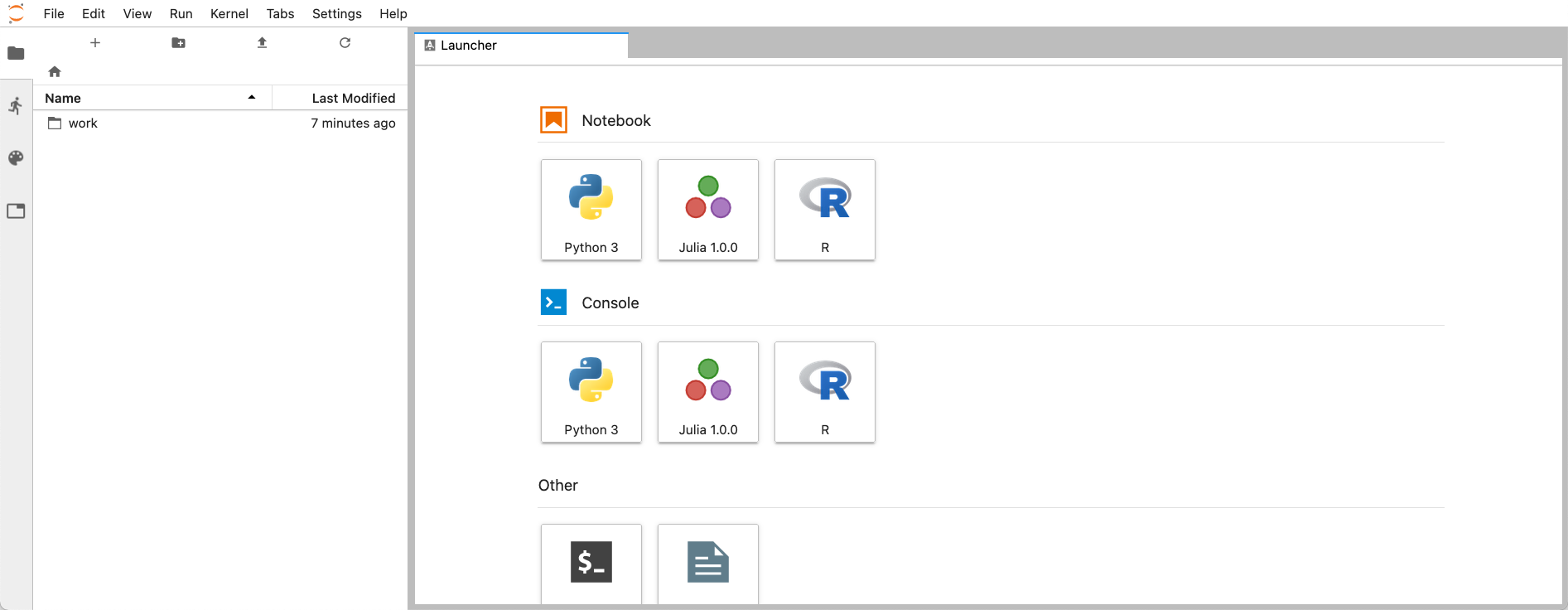 JupyterLab WebUI web-ui