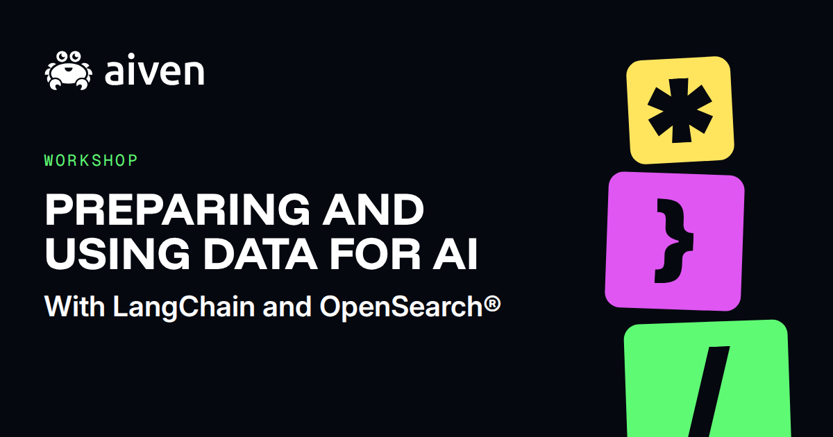 Preparing and Using Data for AI with LangChain and OpenSearch® illustration