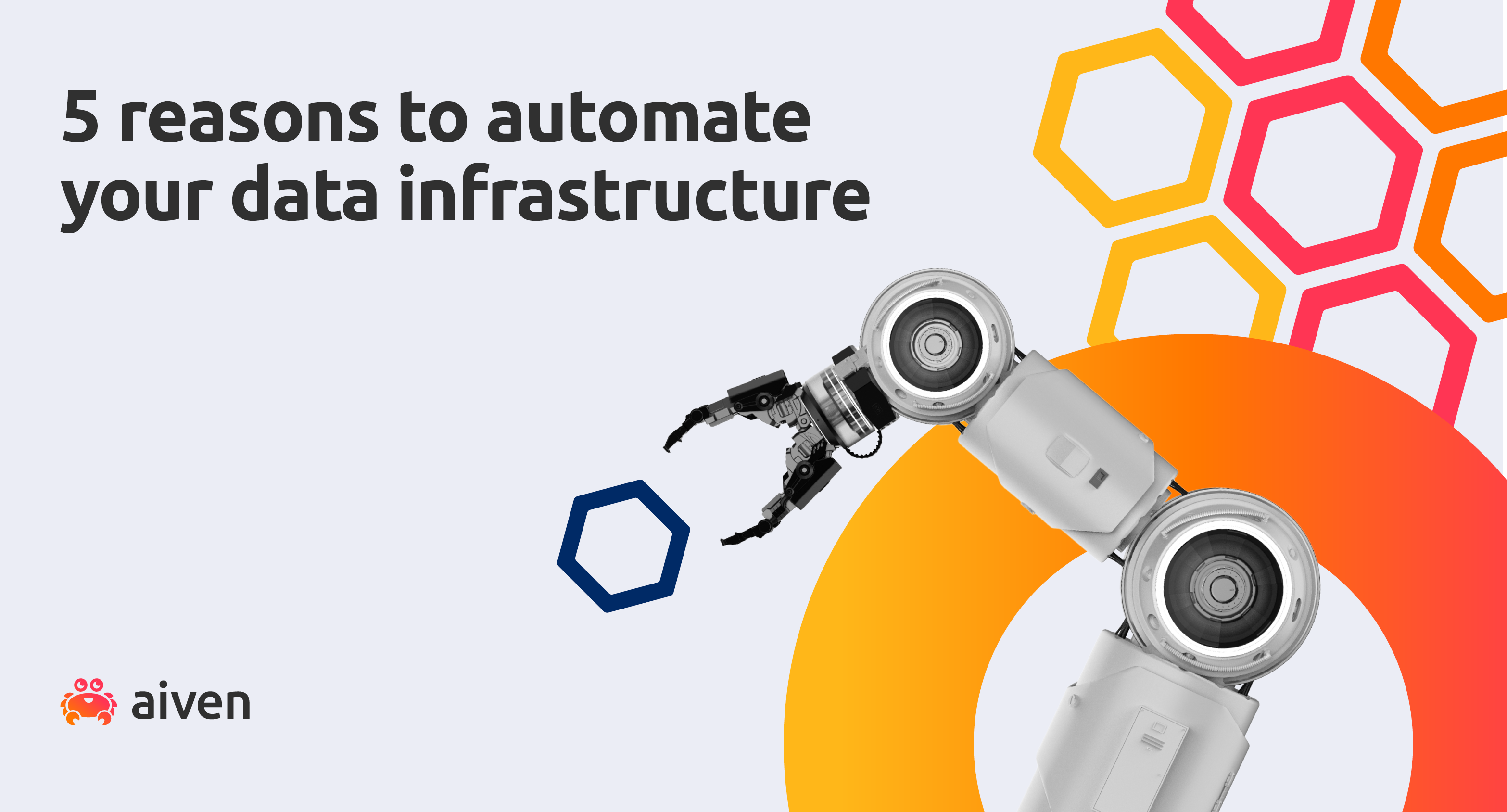 A robot arm collects abstract data to represent automation