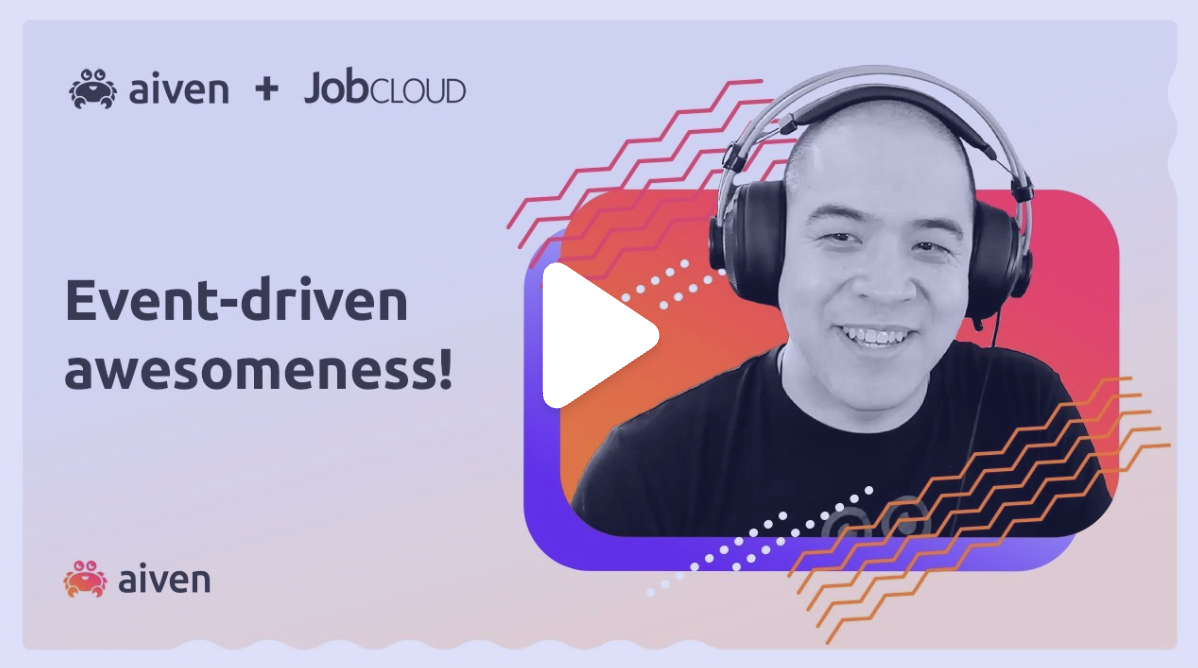 JobCloud builds event-driven architecture with Aiven illustration