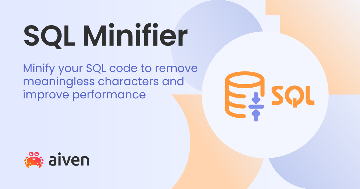 SQL Minifier Online Minify PostgreSQL MySQL Queries Sql minifier online minify postgresql mysql queries