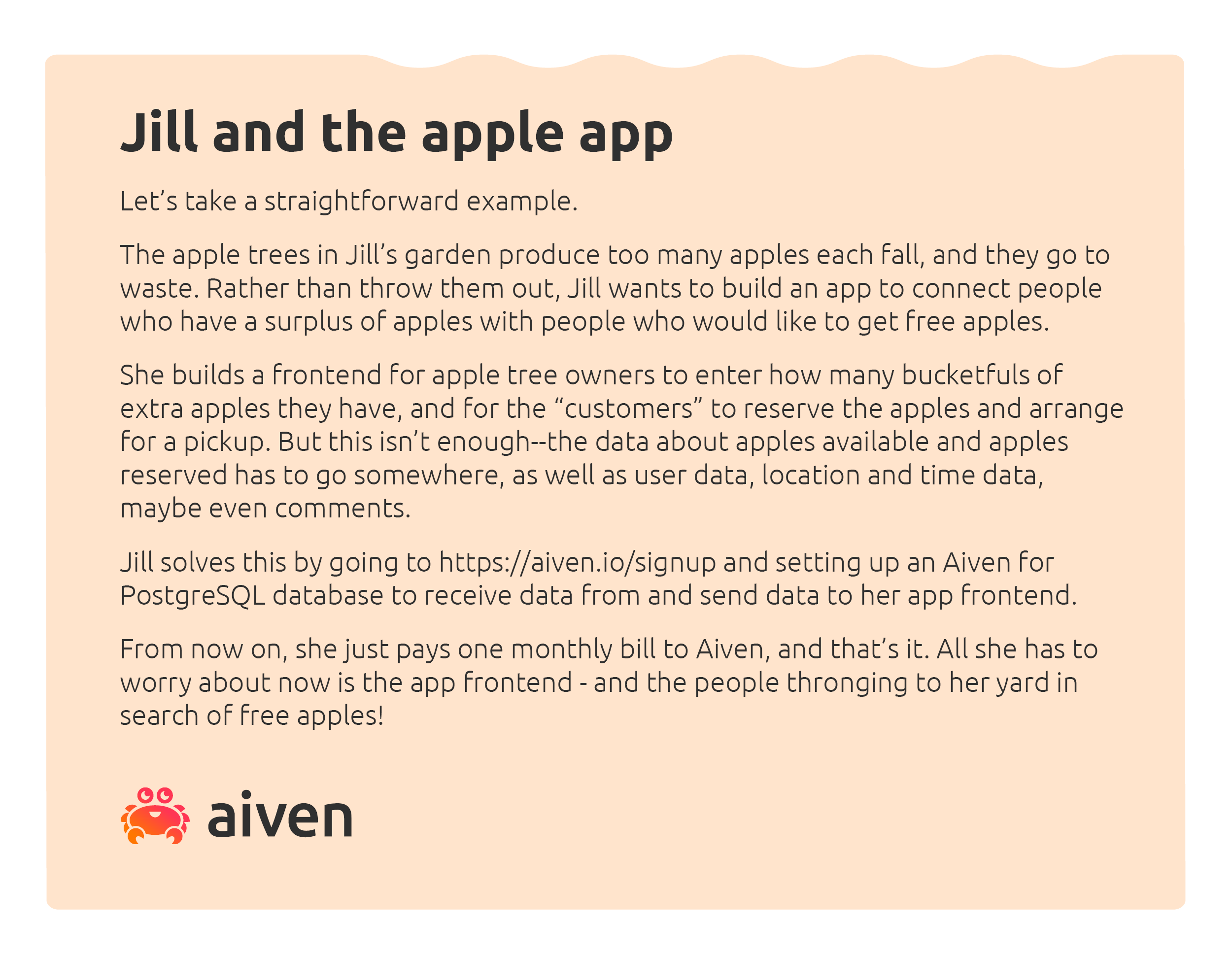 Jill and the apple app