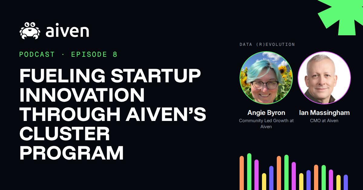Fueling startup innovation through Aiven’s cluster program illustration
