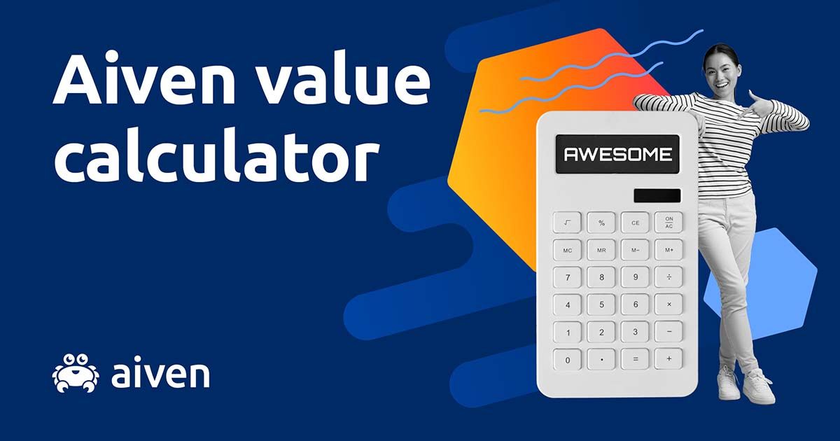Calculate how much you can save choosing Aiven illustration