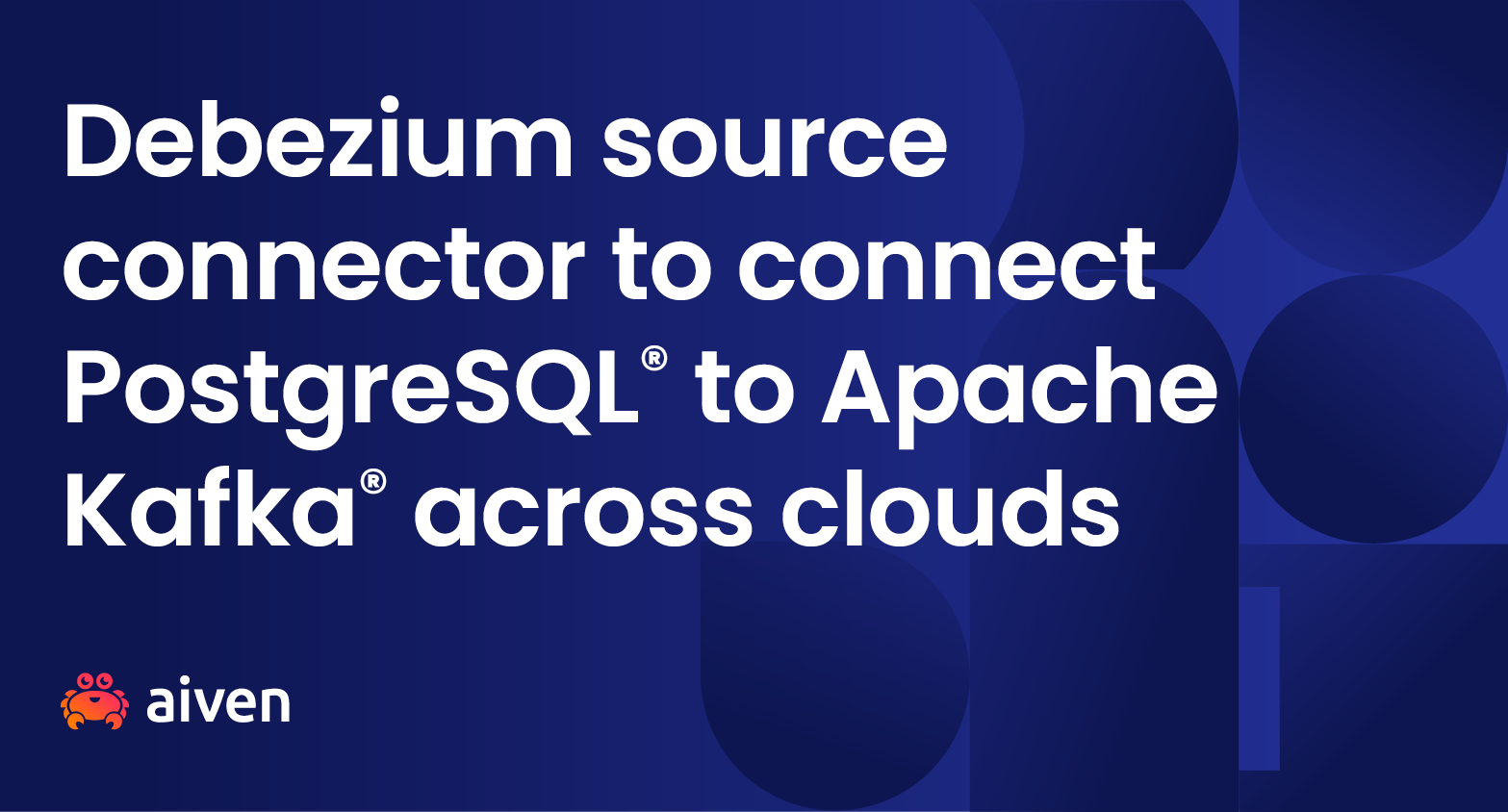 Debezium source connector - PostgreSQL® to Apache Kafka® illustration
