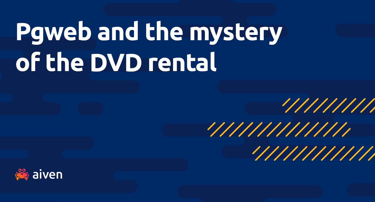Solve a DVD rental mystery with pgweb illustration