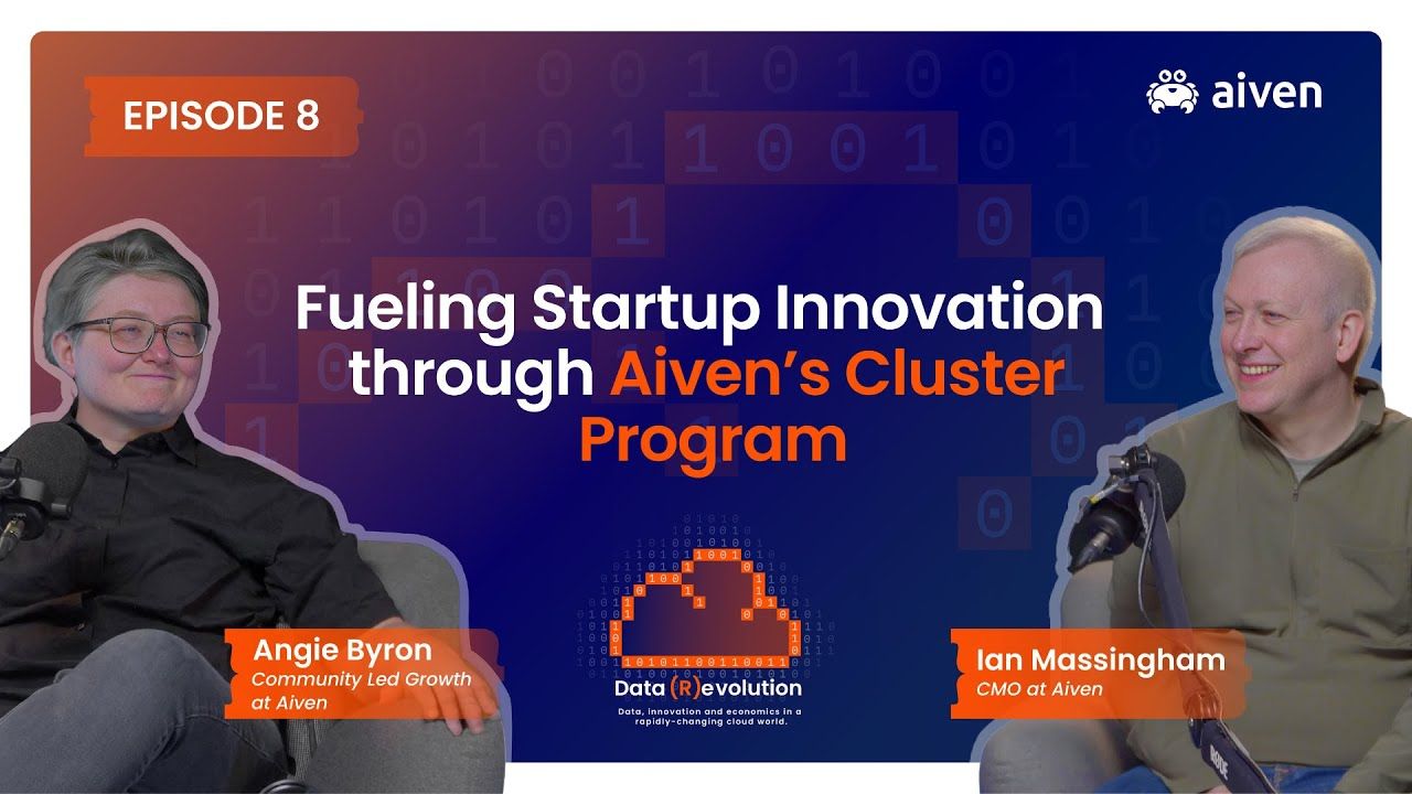 Fueling startup innovation through Aiven’s cluster program illustration