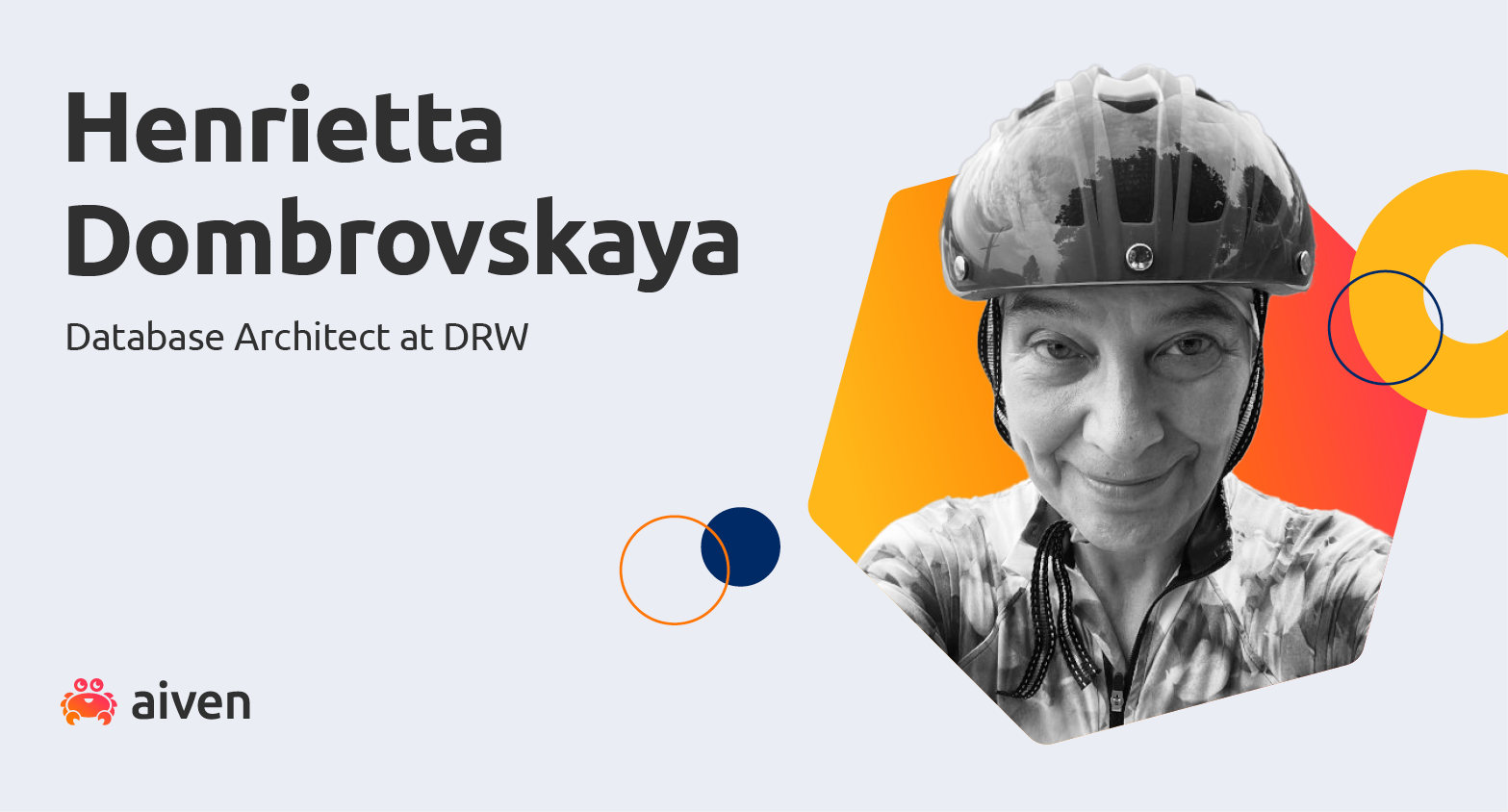 Photo of Henriette Dombrovskaya, a Database Architect at DW and guest contributor to the Aiven blog