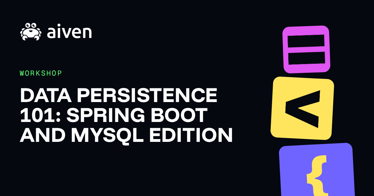 Data Persistence 101: Spring Boot and MySQL Edition illustration
