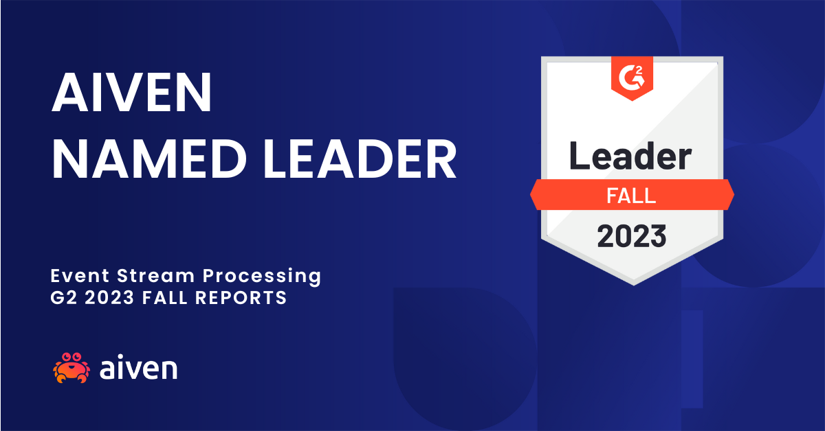 Aiven Leader G2 2023 Fall