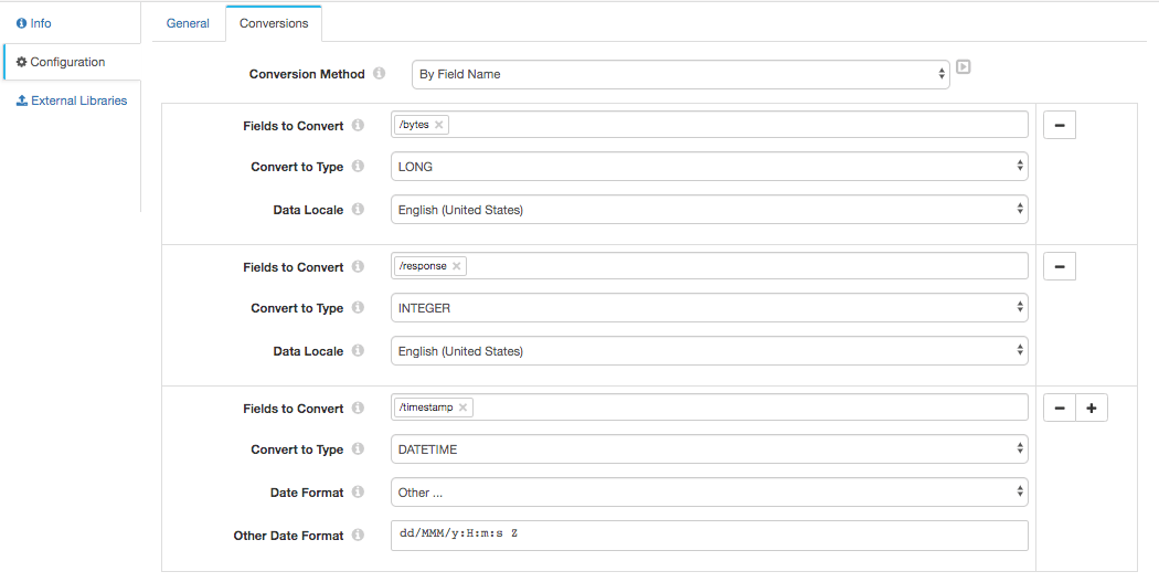 Converting field types