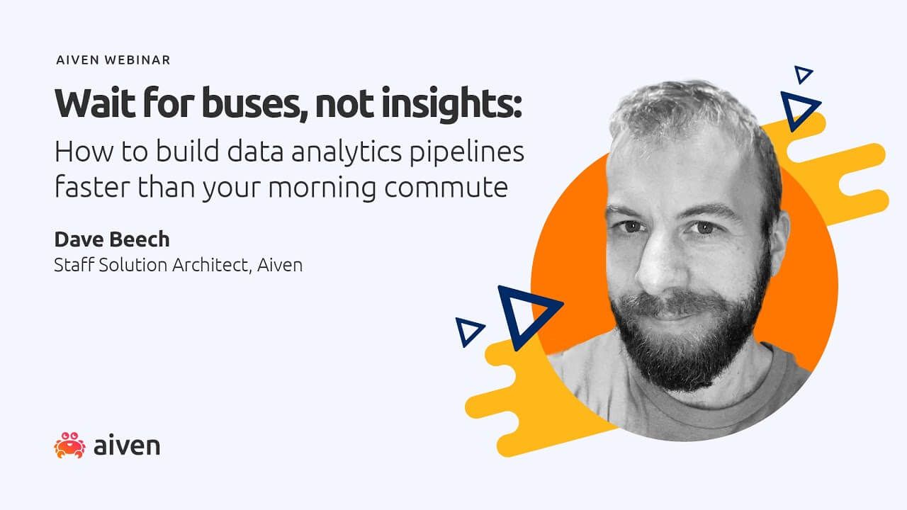 How to build data analytics pipelines faster than your morning commute illustration