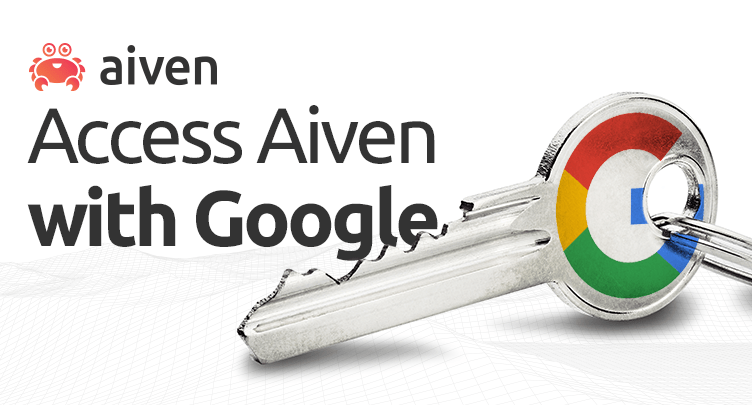 Aiven now supports Google OAuth SSO illustration