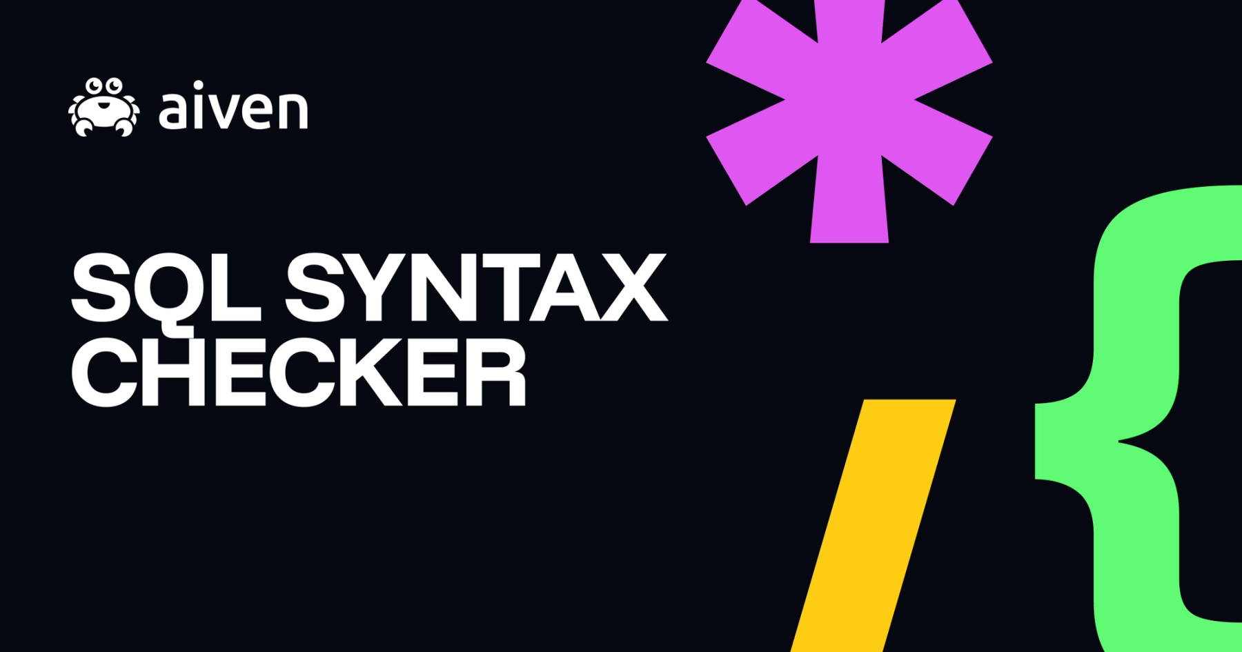 Free SQL Syntax Checker & Validator - Check Your SQL Online