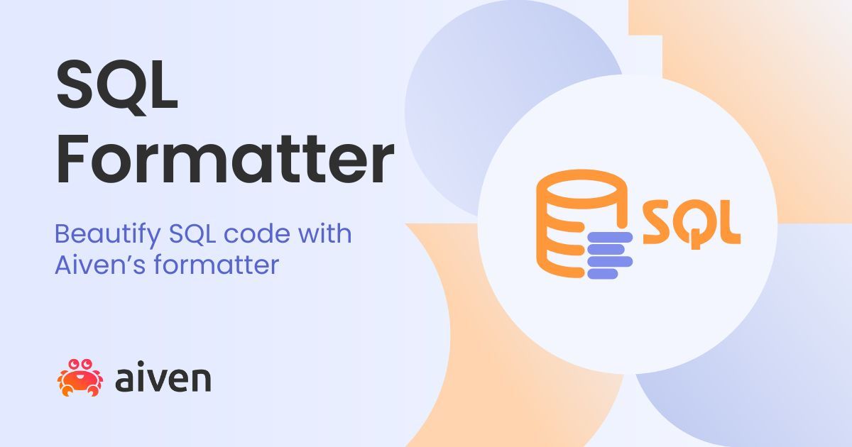 Free Online SQL Formatter & SQL Beautifier