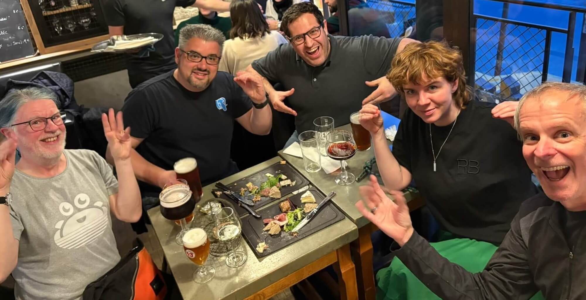 Crabs doing crab gestures