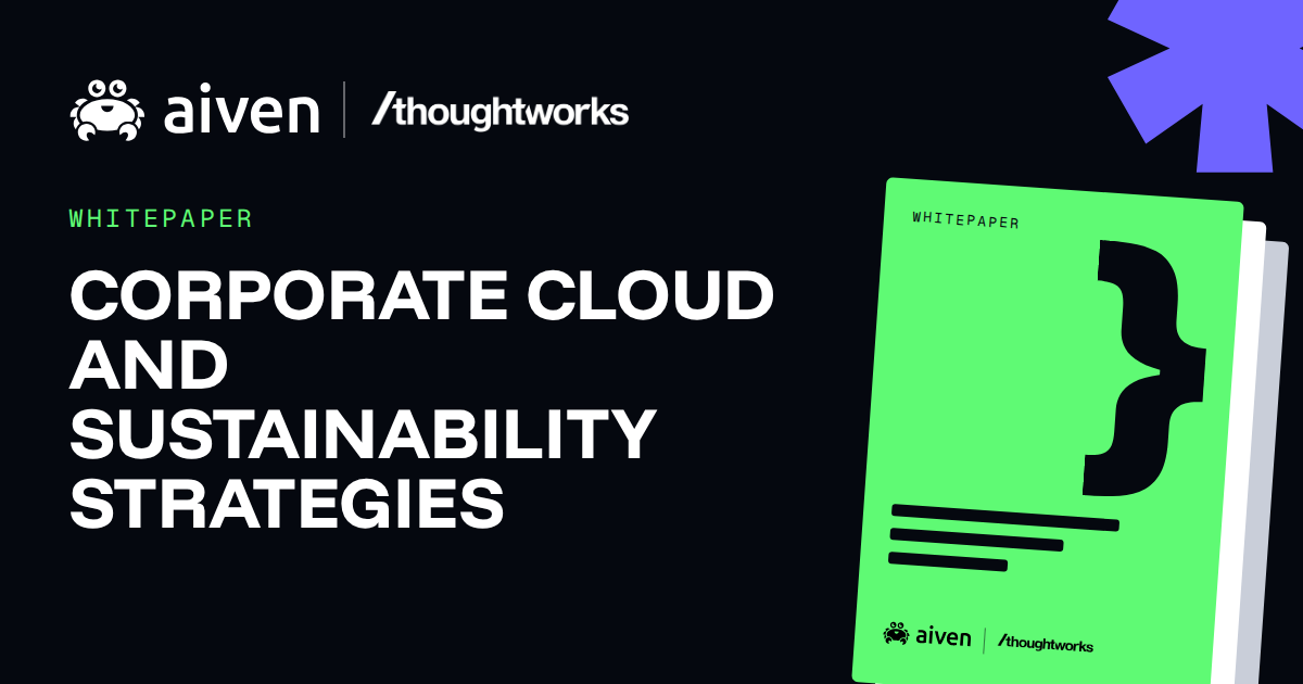 Corporate cloud and sustainability strategies illustration